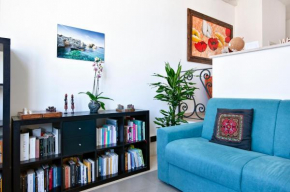 The golden hour, luxury apartment with a panoramic view